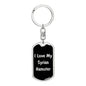 Love My Syrian Hamster v2 - Luxury Dog Tag Keychain