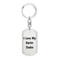 Love My Garter Snake - Luxury Dog Tag Keychain