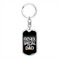To Be A Dad - Luxury Dog Tag Keychain