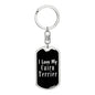 Love My Cairn Terrier v2 - Luxury Dog Tag Keychain