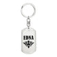 Edna v01a - Luxury Dog Tag Keychain