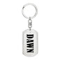 Dawn v01 - Luxury Dog Tag Keychain
