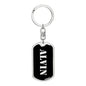 Alvin v3 - Luxury Dog Tag Keychain