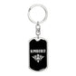 Kimberly v02a - Luxury Dog Tag Keychain