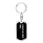 Coast Guard Son v2 - Luxury Dog Tag Keychain