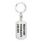 Military Veteran's Cousin - Luxury Dog Tag Keychain