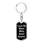 Love My Winter White Dwarf Hamster v2 - Luxury Dog Tag Keychain