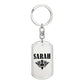 Sarah v01a - Luxury Dog Tag Keychain