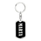 Marta v02 - Luxury Dog Tag Keychain