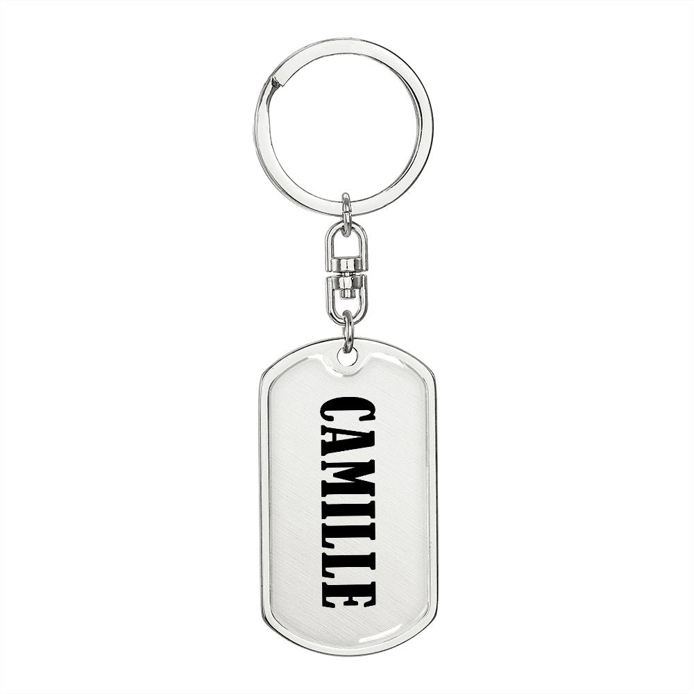 Camille v01 - Luxury Dog Tag Keychain