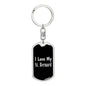 Love My St. Bernard v2 - Luxury Dog Tag Keychain