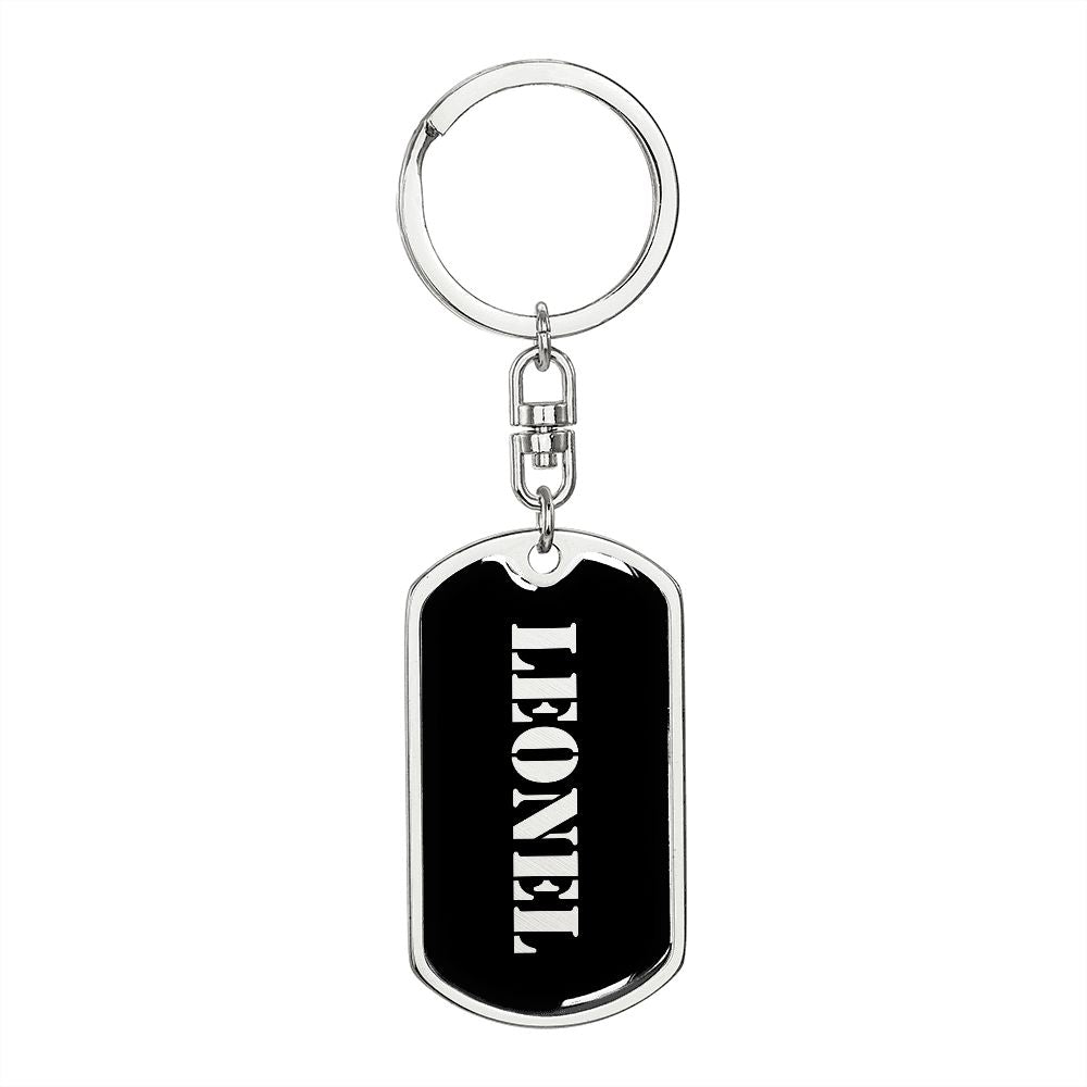 Leonel v2 - Luxury Dog Tag Keychain