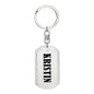 Kristin v01 - Luxury Dog Tag Keychain