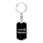 Love My Pomeranian v2 - Luxury Dog Tag Keychain