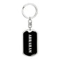 Abraham v3 - Luxury Dog Tag Keychain