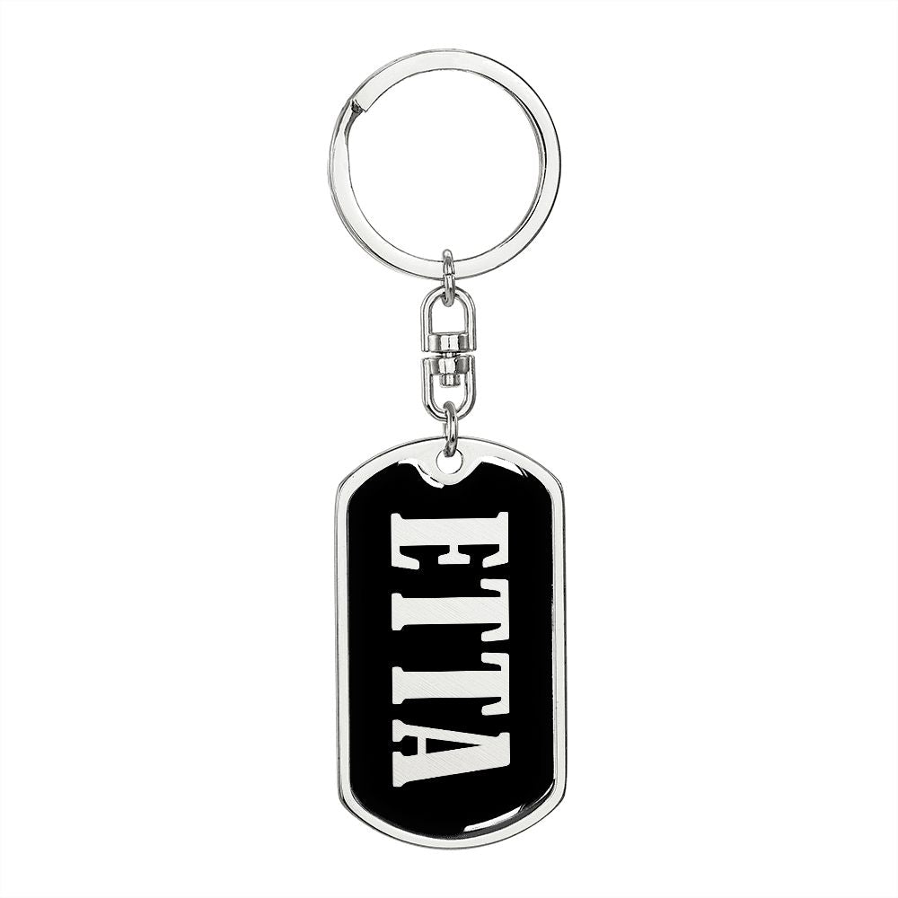 Etta v02 - Luxury Dog Tag Keychain