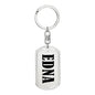 Edna v01 - Luxury Dog Tag Keychain