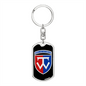 58th Motorized Infantry Brigade (Ukraine) v3 - Luxury Dog Tag Keychain