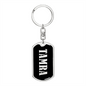 Tamra v02 - Luxury Dog Tag Keychain