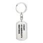 Coast Guardsman's Brother - Luxury Dog Tag Keychain