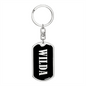 Wilda v02 - Luxury Dog Tag Keychain