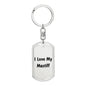 Love My Mastiff v4 - Luxury Dog Tag Keychain
