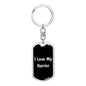 Love My Harrier v5 - Luxury Dog Tag Keychain