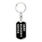 Army Ranger's Sister v2 - Luxury Dog Tag Keychain