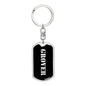 Grover v3 - Luxury Dog Tag Keychain