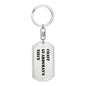 Coast Guardsman's Niece - Luxury Dog Tag Keychain