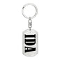 Ida v01 - Luxury Dog Tag Keychain