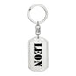 Leon - Luxury Dog Tag Keychain