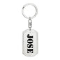 Jose - Luxury Dog Tag Keychain