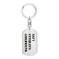 Navy Veteran's Girlfriend - Luxury Dog Tag Keychain