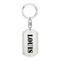 Louis - Luxury Dog Tag Keychain