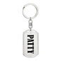 Patty v01 - Luxury Dog Tag Keychain