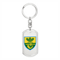 61st Jager Infantry Brigade (Ukraine) - Luxury Dog Tag Keychain