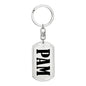 Pam v01 - Luxury Dog Tag Keychain