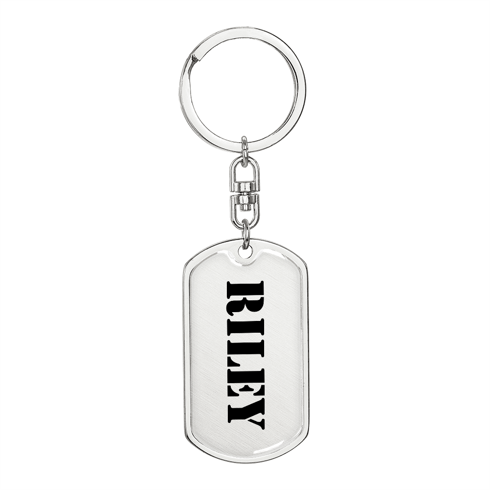 Riley - Luxury Dog Tag Keychain