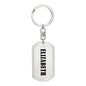 Elizabeth v01 - Luxury Dog Tag Keychain