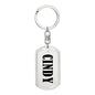 Cindy v01 - Luxury Dog Tag Keychain