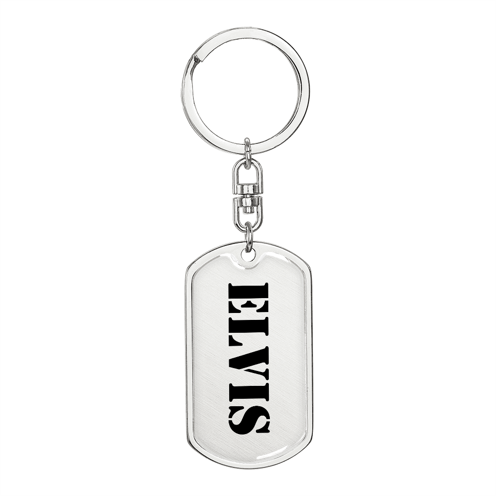 Elvis - Luxury Dog Tag Keychain