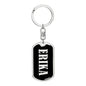 Erika v02 - Luxury Dog Tag Keychain