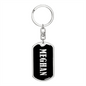 Meghan v02 - Luxury Dog Tag Keychain
