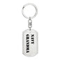 Navy Grandma - Luxury Dog Tag Keychain