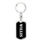 Willis v3 - Luxury Dog Tag Keychain