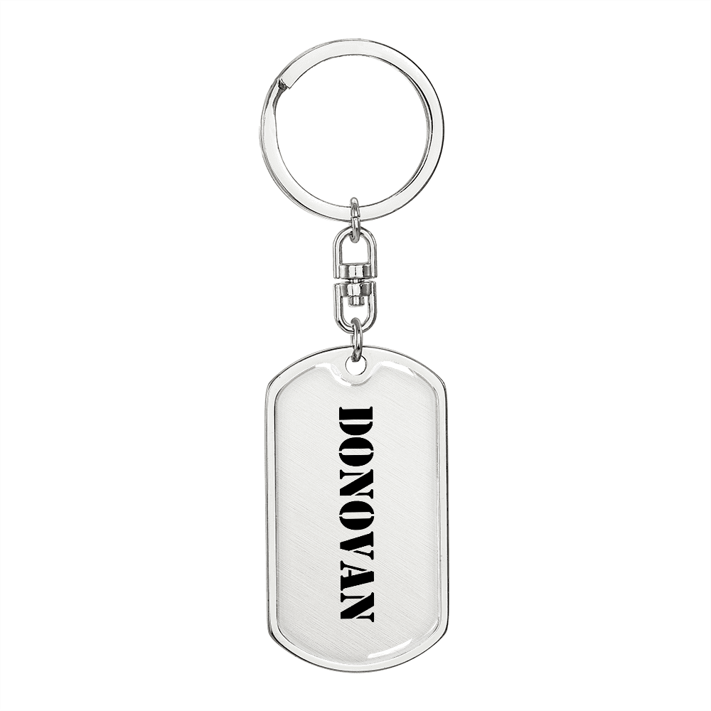 Donovan - Luxury Dog Tag Keychain