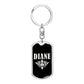 Diane v02a - Luxury Dog Tag Keychain