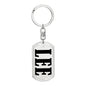 Lee v01 - Luxury Dog Tag Keychain