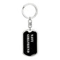 Navy Girlfriend v2 - Luxury Dog Tag Keychain